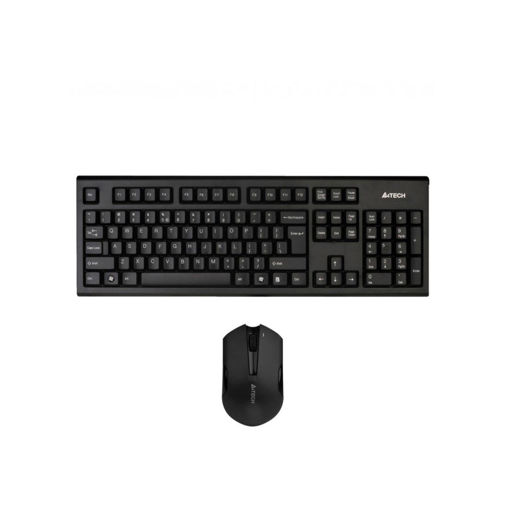 کیبورد و ماوس بیسیم  ایفورتک مدل KEYBOARD MOUSE WIRELESS A4TECH  3000 N