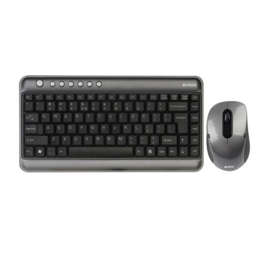 مینی کیبورد و ماوس بی سیم ایفورتک مدل KEYBOARD MOUSE WIRELESS A4TECH PadLess 7300N