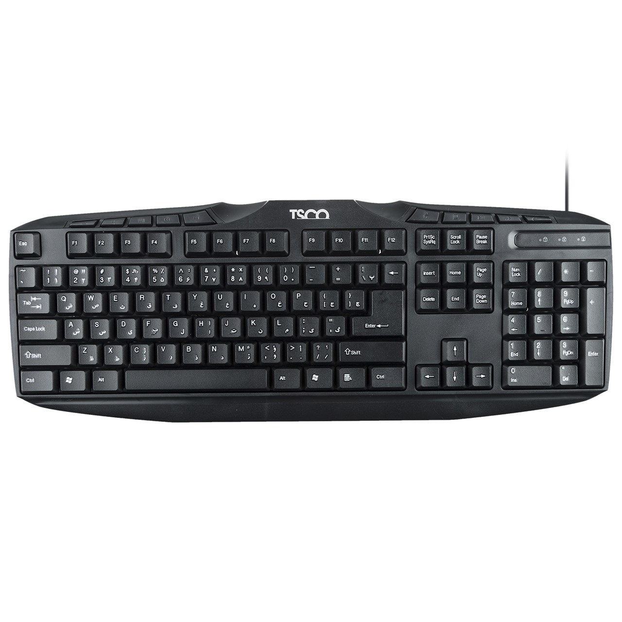 تصویر  کیبورد سیم دار تسکو مدل KEYBOARD TSCO TK 8020