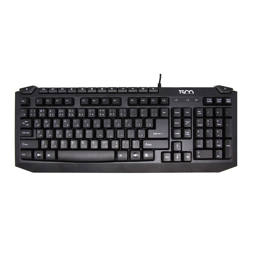 تصویر  کیبورد سیم دار تسکو مدل KEYBOARD TSCO TK-8024 PS2