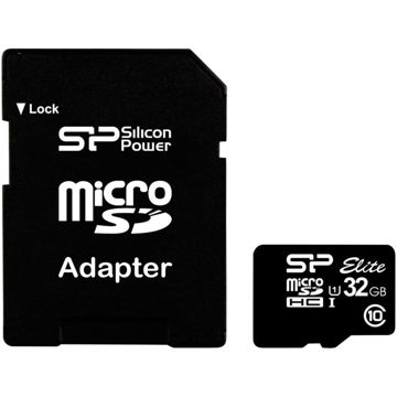 تصویر  کارت حافظه microSDHC سیلیکون پاور مدل Elite کلاس 10 استاندارد UHS-I U1 سرعت85MBps همراه با آداپتور SD ظرفیت 32 گیگابایت