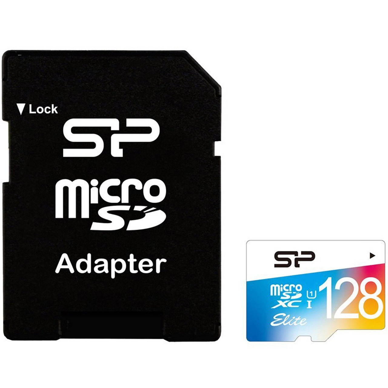 تصویر  کارت حافظه microSDXC سیلیکون پاور مدل Color Elite کلاس 10 استاندارد UHS-I U1 سرعت 85MBps همراه با آداپتور SD ظرفیت 128 گیگابایت