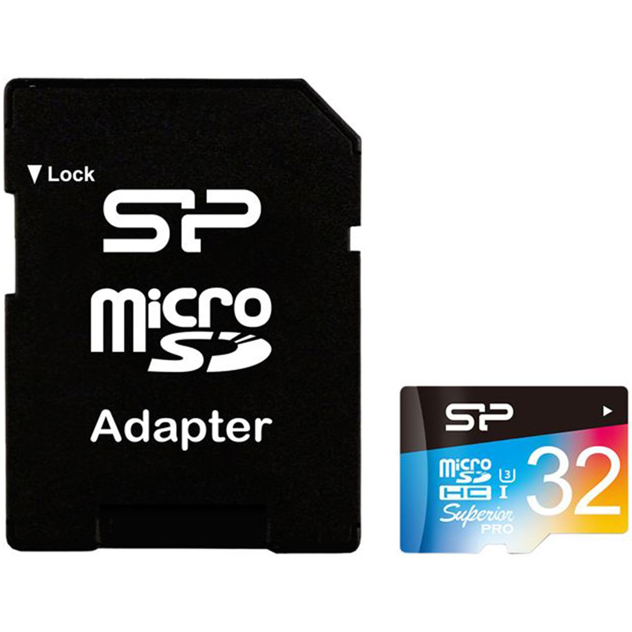 تصویر  کارت حافظه microSDHC سیلیکون پاور مدل Color Superior Pro کلاس 10 استاندارد UHS-I U3 سرعت 90MBps همراه با آداپتور SD ظرفیت 32 گیگابایت