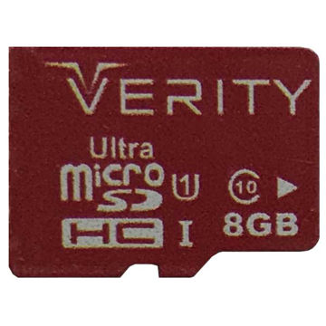 تصویر  کارت حافظه microSDHC وریتی مدل Ultra A1 کلاس 10 استاندارد UHS-I U1 سرعت 48 MBps ظرفیت 8 گیگابایت