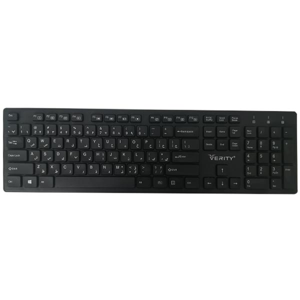 تصویر  کیبورد وریتی مدل V-KB6112W-N