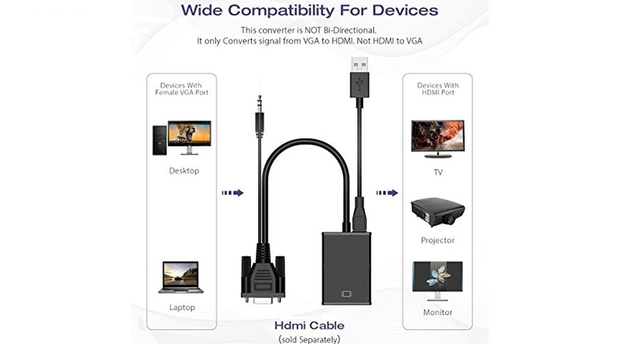 مبدل VGA به HDMI