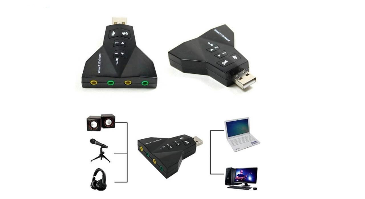 کارت صدا USB مدل Virtual 7.1