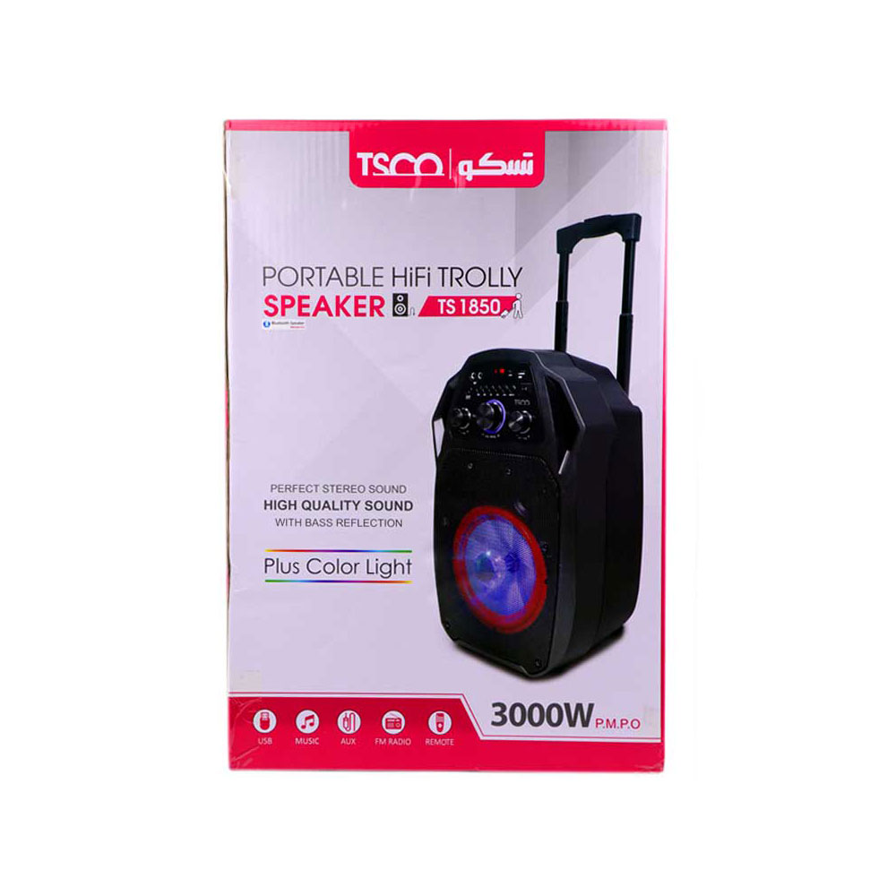 SPEAKER TSCO PORTABLE پخش کننده خانگی بلوتوثی قابل حمل تسکو مدل TS 1850