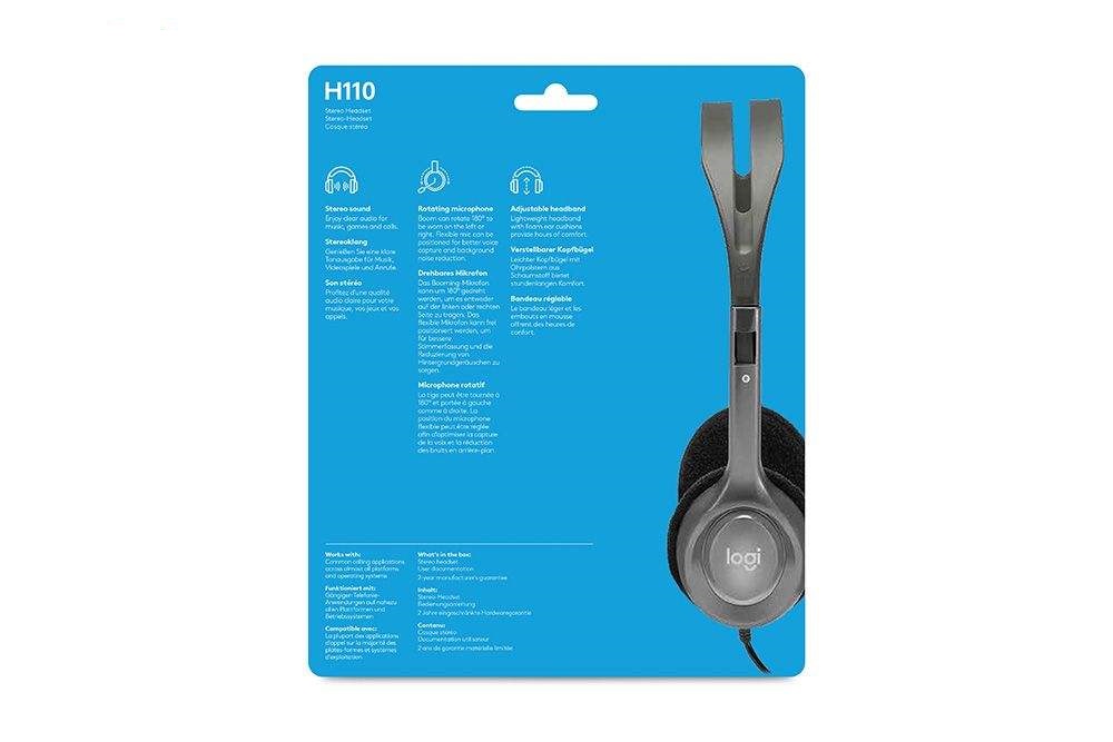 هدست لاجیتک مدل 110 HEADSET LOGITECH H