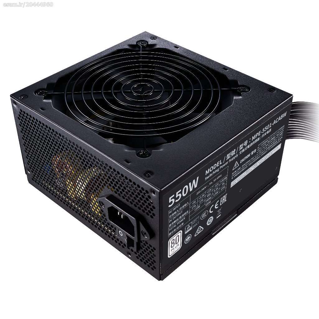 منبع تغذیه کامپیوتر کولر مستر مدل  POWER COOLER MASTER MWE white 550 