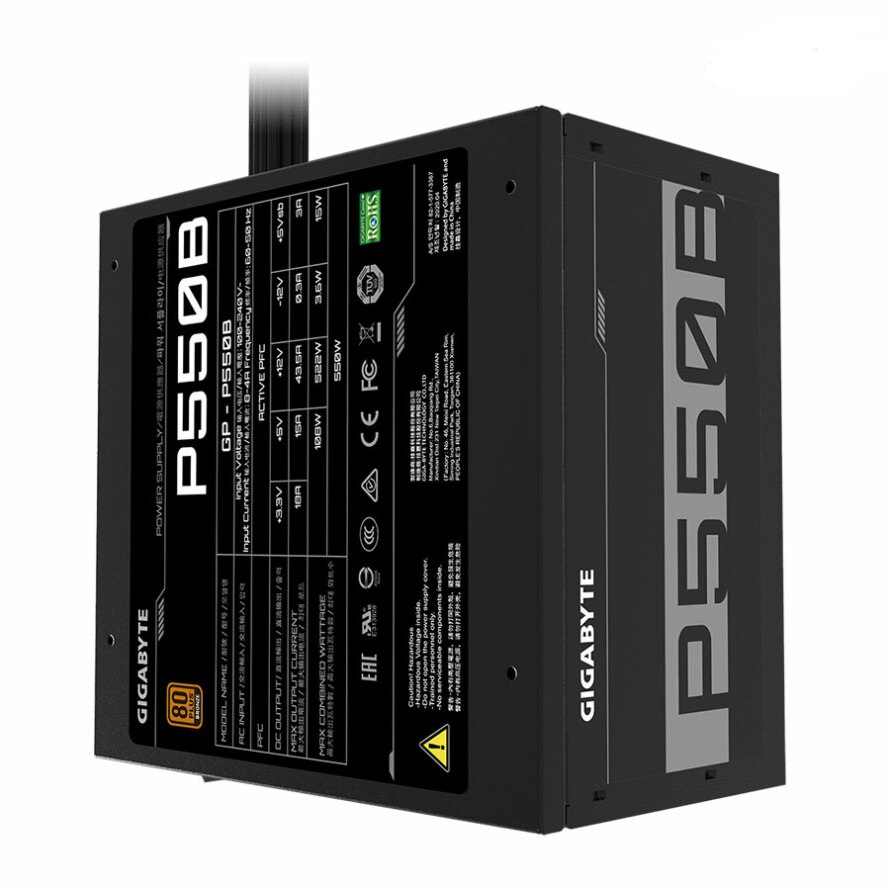 منبع تغذیه پاور POWER GIGABYTE 550 W BRONZE