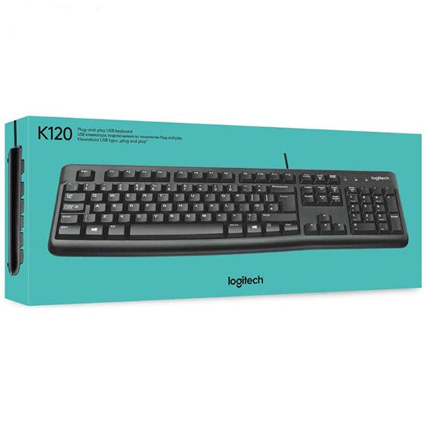 کیبورد با سیم لاجیتک KEYBOARD LOGITECH K 120 در قائم آی تی