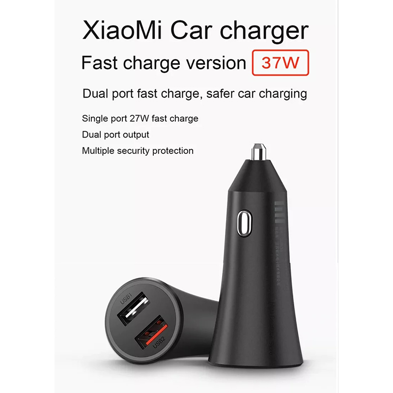 شارژر فندکی شیائومی مدل CAR CHARGER XIAOMI 37W