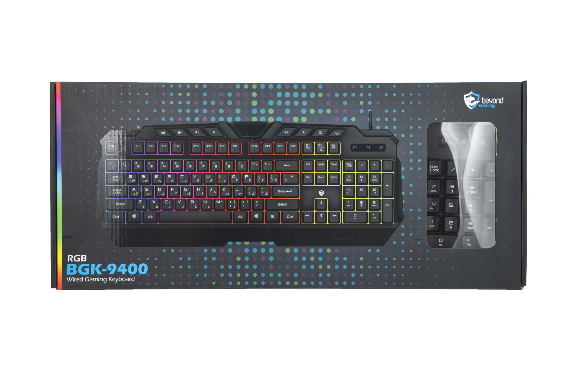 کیبورد مخصوص بازی بیاند مدل KEYBOARD GAMING BEYOND BKG-9400 RGB