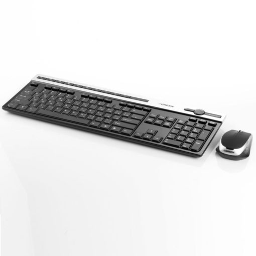 کیبورد و ماوس بدون سیم گرین KEYBOARD MOUSE GREEN GKM-505 W