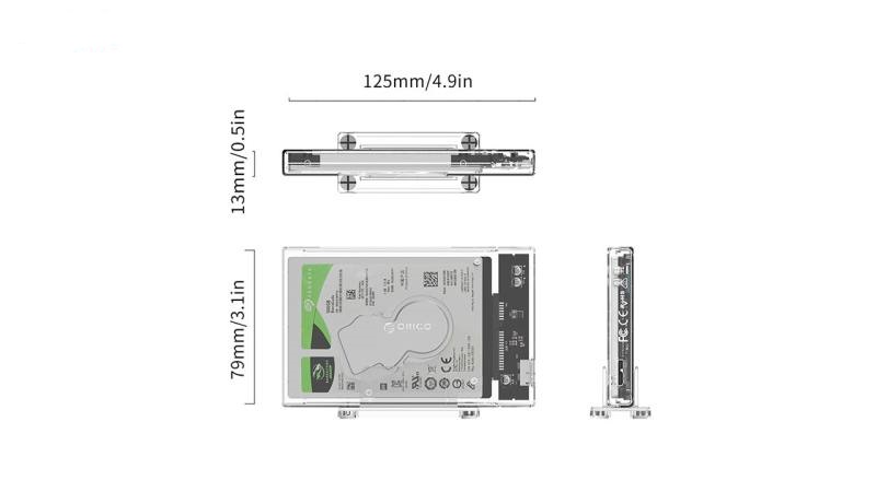 Orico 2159-U3 M-SATA SSD Box