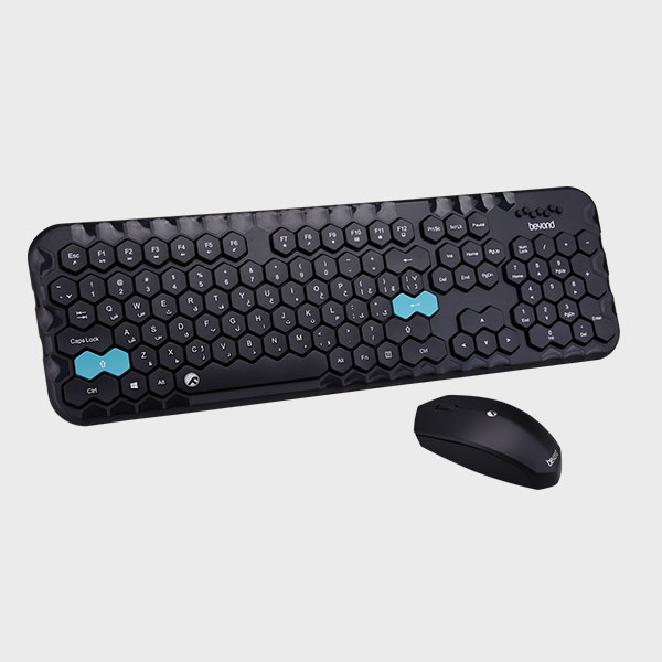 کیبورد و ماوس بی سیم بیاند مدل KEYBOARD MOUSE BEYOND BKM-8301 RF