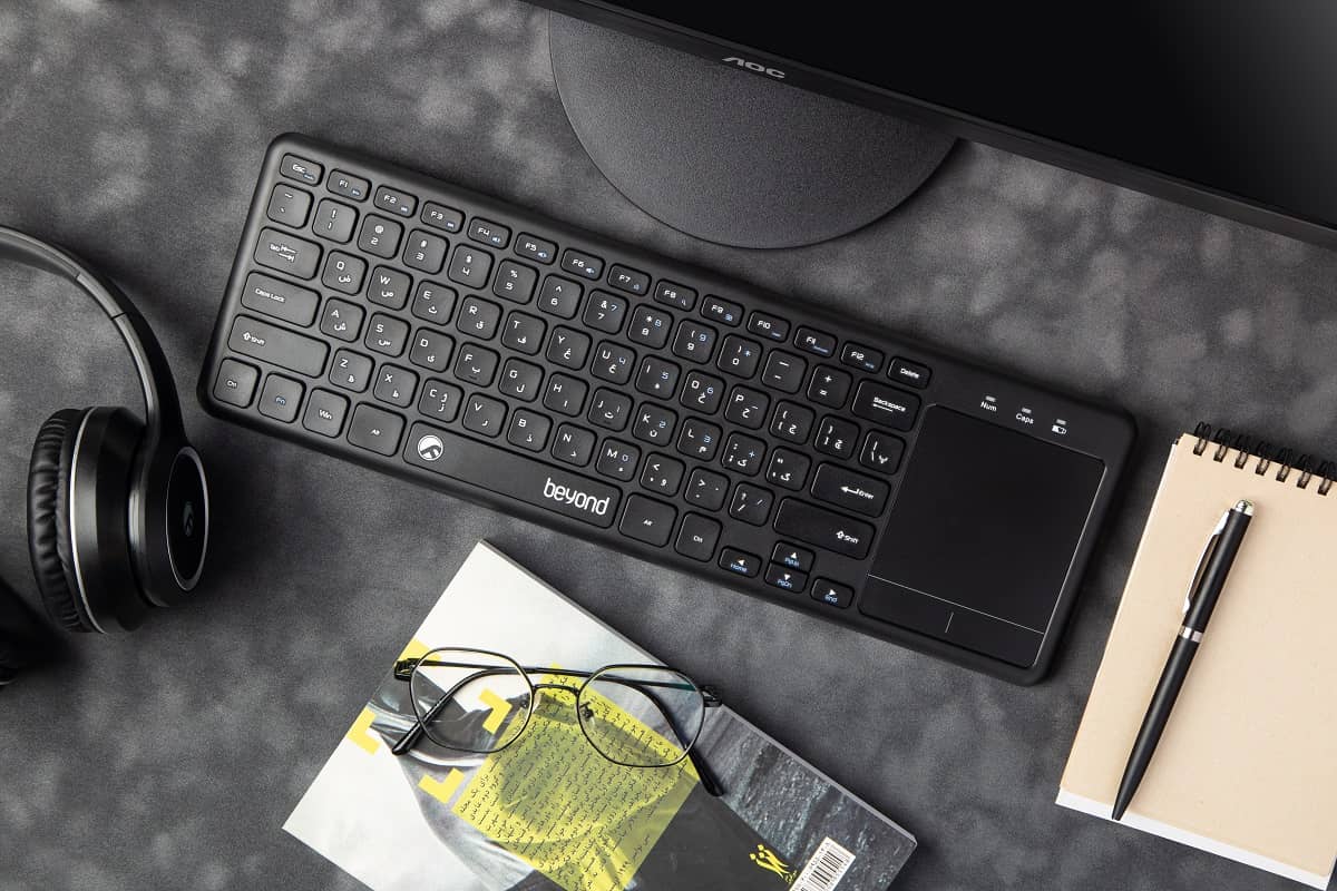 کیبورد بدون سیم بیاند مدل KEYBOARD WIRELESS BEYOND BK-6801 RF