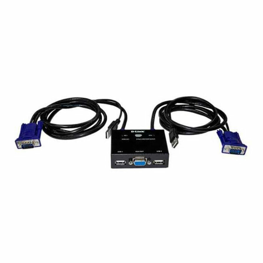 سوئیچ 2 پورت USB KVM دی لینک مدل D-LINK SWITCH KVM-222