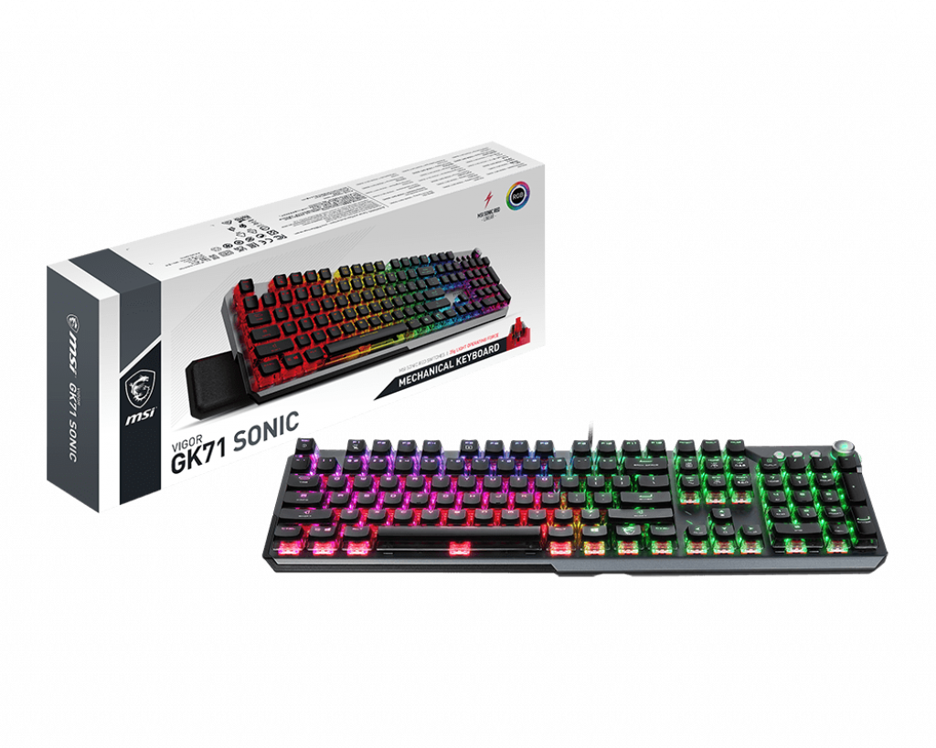 کیبورد مخصوص بازی ام اس آی مدل KEYBOARD GAMING MSI VIGOR GK-71