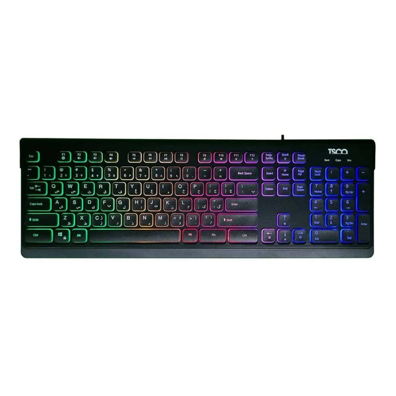 کیبورد گیمینگ سیم دار تسکو مدلWired Gaming Keyboard TSCO TK-8031 در قائم آی تی