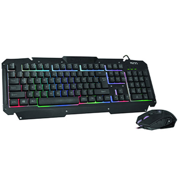 کیبورد و ماوس سیم دار مخصوص بازی تسکو مدل KEYBOARD MOUSE GAMING TSCO TKM-8133