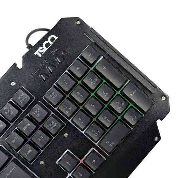 کیبورد و ماوس سیم دار مخصوص بازی تسکو مدل KEYBOARD MOUSE GAMING TSCO TKM-8133