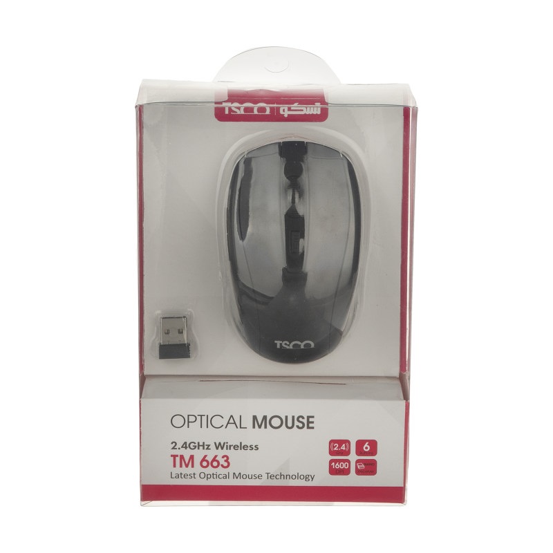 ماوس بی سیم تسکو مدل  MOUSE TSCO TM-663 W