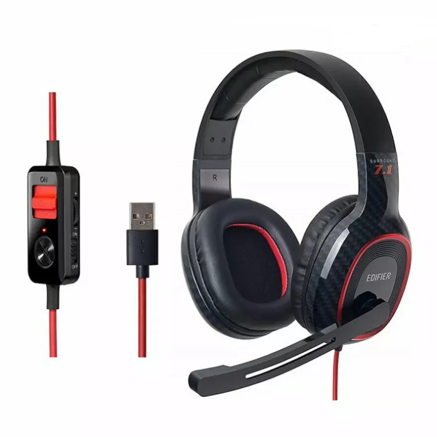 بهترین قیمت هدست مخصوص بازی ادیفایر مدل HEADSET GAMING EDIFIER G-20 7.1 BLACK