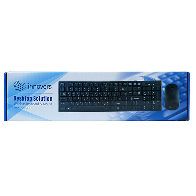 کیبورد و ماوس بدون سیم برند اینو ورس KEYBOARD MOUSE INOVERS 6372