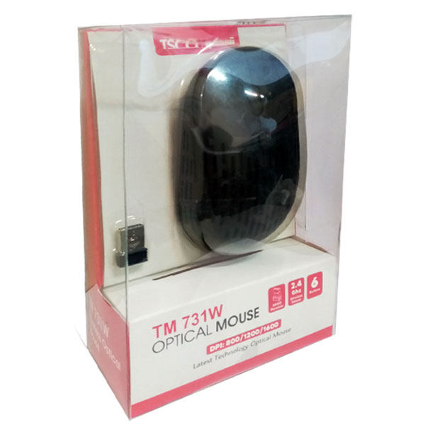 ماوس بدون سیم شارژی تسکو مدل MOUSE WIRELESS TSCO TM-731W