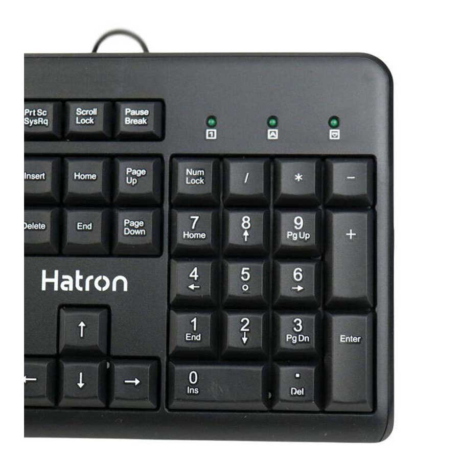 کیبورد سیم دار هترون مدل KEYBOARD HATRON HK-202