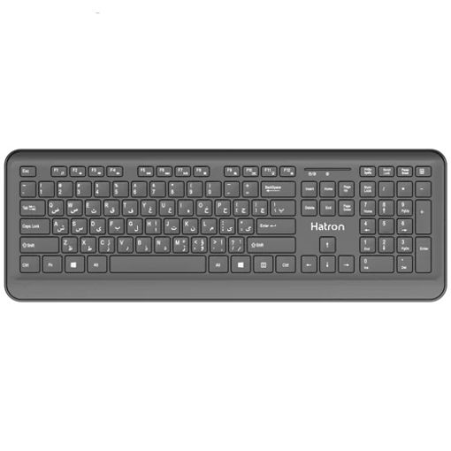 کیبورد سیم دار هترون مدل KEYBOARD HATRON HK-207 به همراه حروف فارسی