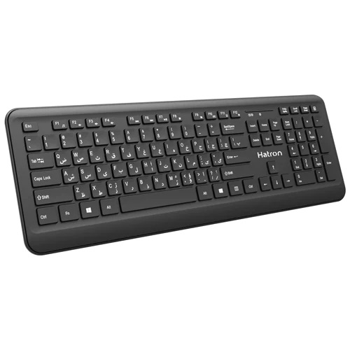 کیبورد سیم دار هترون مدل KEYBOARD HATRON HK-207 به همراه حروف فارسی