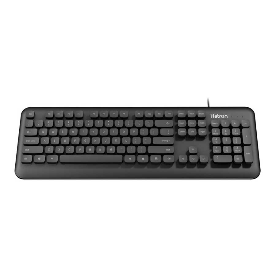 کیبورد سیم دار هترون مدل KEYBOARD HATRON HK-260 به همراه حروف فارسی