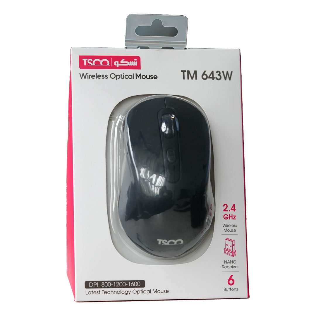 ماوس بدون سیم تسکو مدل MOUSE TSCO TM-643W