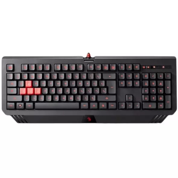 کیبورد سیم دار مخصوص بازی ایفورتک سری بلادی مدل KEYBOARD GAMING A4TECH BLOODY B-120 NEON