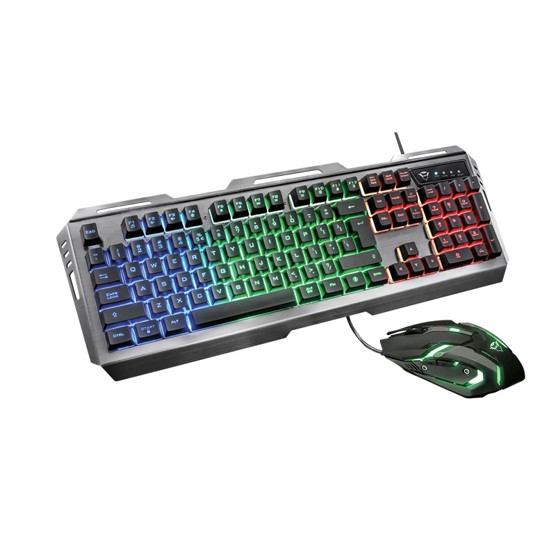 کیبورد و موس گیمینگ تراست مدلGaming Keyboard & Mouse  TRUST TURAL GXT-845 در قائم آی تی