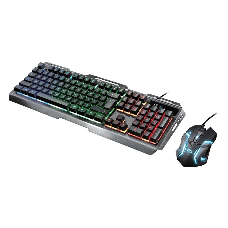 کیبورد و موس گیمینگ تراست مدلGaming Keyboard & Mouse  TRUST TURAL GXT-845 در قائم آی تی