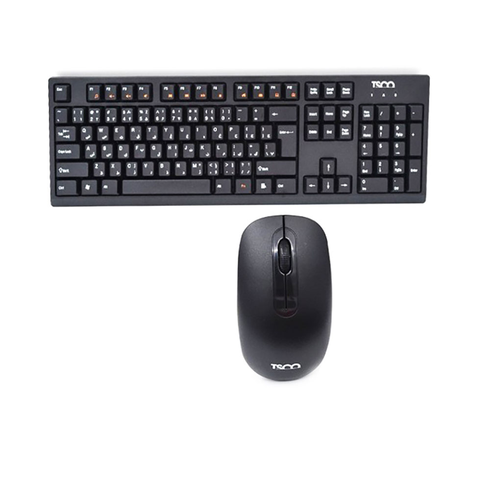 کیبورد و ماوس بدون سیم تسکو مدل KEYBOARD MOUSE TSCO TKM-7019 W