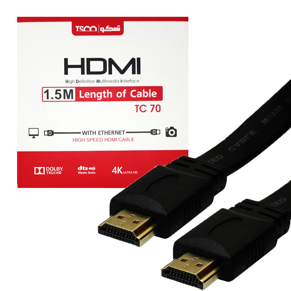 کابل CABLE HDMI تسکو مدل TSCO TC-70 به طول 1.5 متر در قائم آی تی