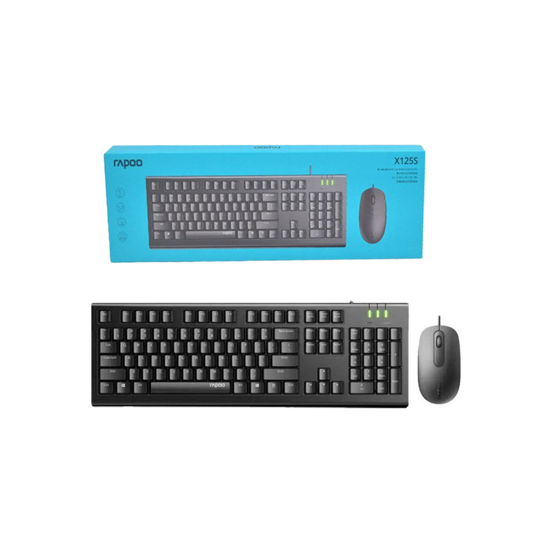 کیبورد و ماوس رپو مدل KEYBOARD MOUSE RAPOO X-125S