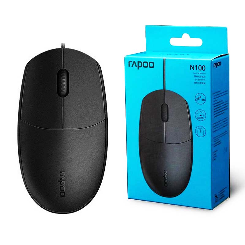 ماوس سیم دار رپو مدل MOUSE RAPOO N-100