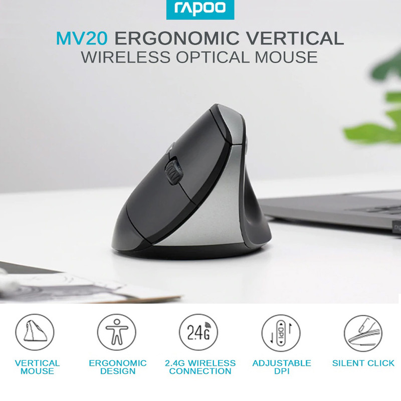 ماوس بدون سیم رپو مدل Wireless Mouse Rapoo MV20