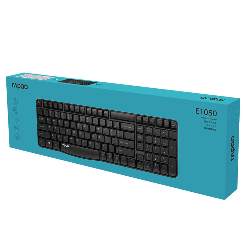 کیبورد بدون سیم مدل KEYBOARD WIRELESS RAPOO E-1050