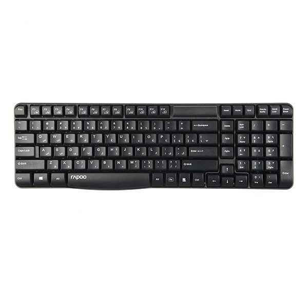 کیبورد بدون سیم مدل KEYBOARD WIRELESS RAPOO E-1050