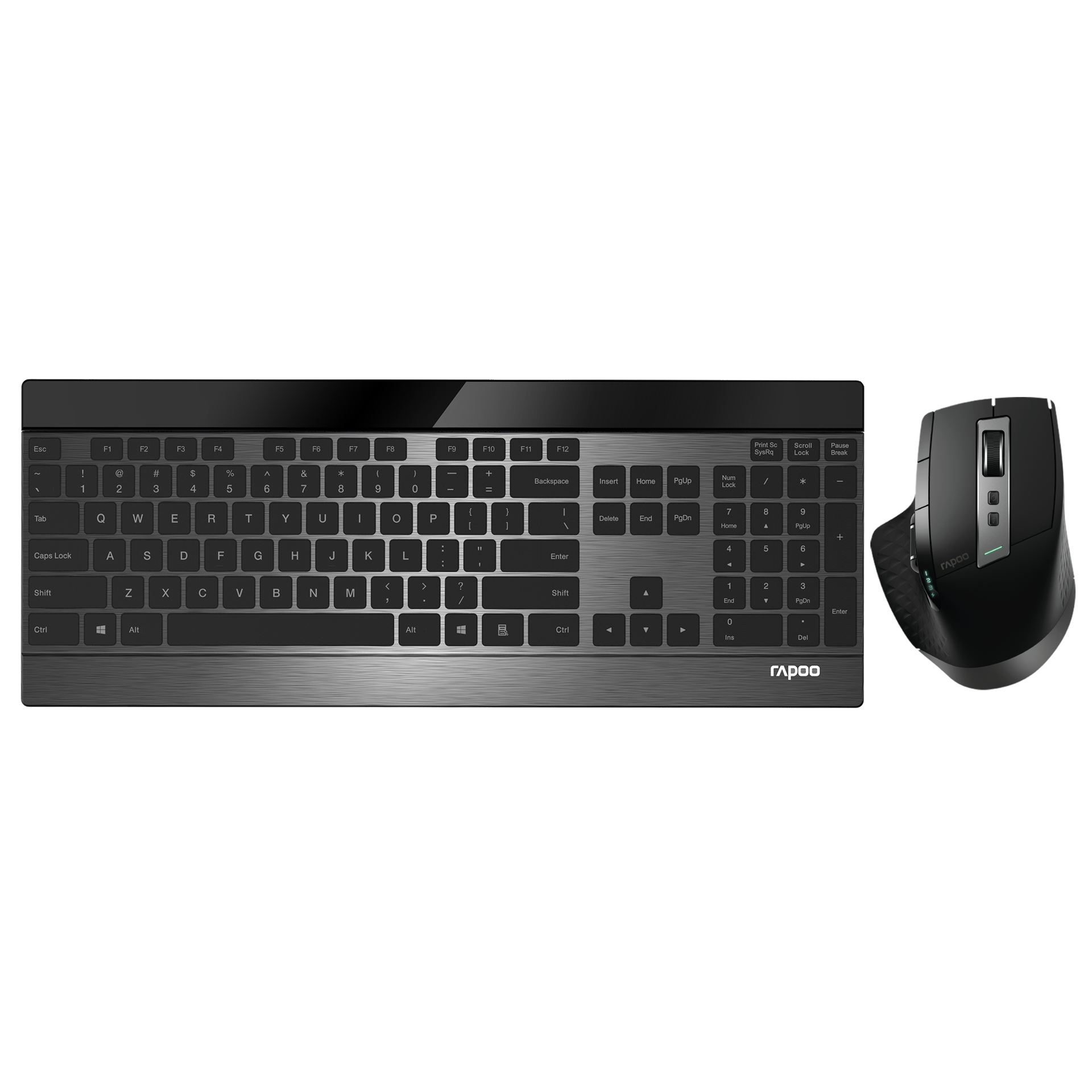 کیبورد و ماوس بدون سیم رپو مدلUltra Slim Wireless Keyboard & Mouse Rapoo 9900m