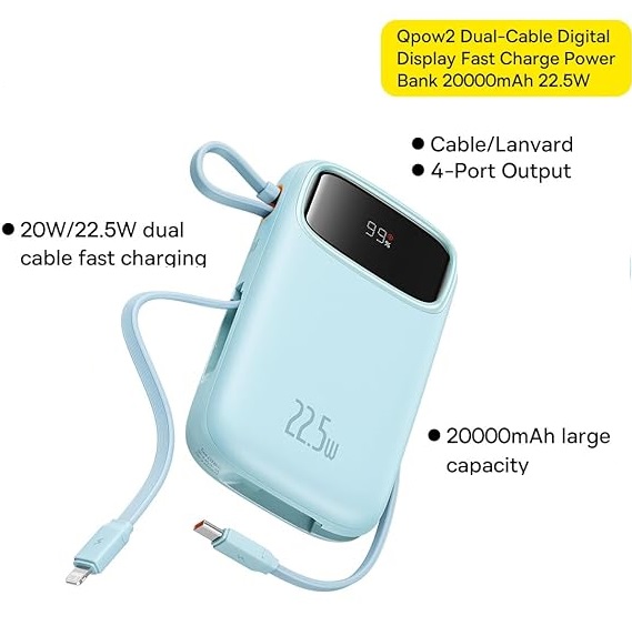 پاور بانک باسئوس مدل Power Bank Baseus P100-55002313 20000 MAh 22.5W