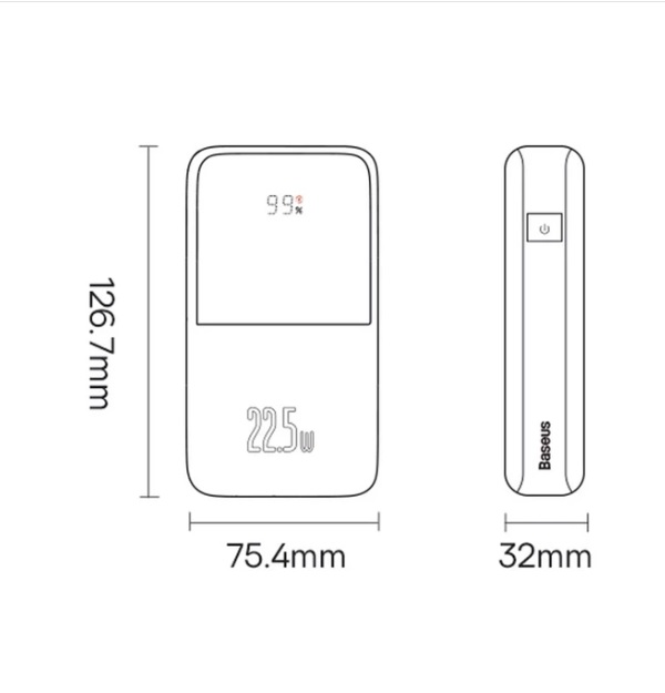 پاور بانک باسئوس مدل Baseus Power Bank Bipow Pro 20K 22.5W