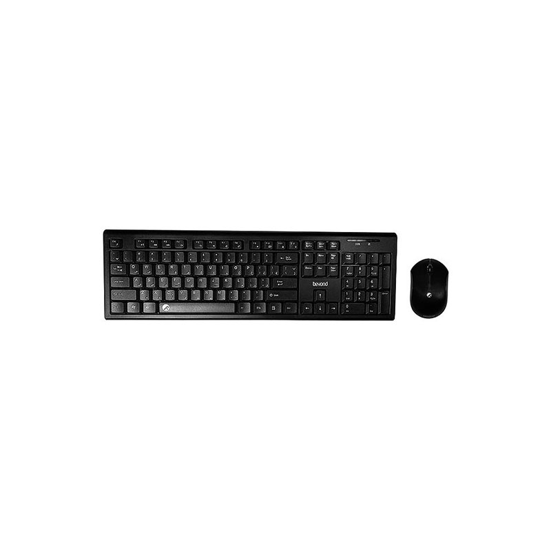 کیبورد و ماوس بی سیم بیاند مدل KEYBOARD MOUSE BEYOND BKM-4531 سفید